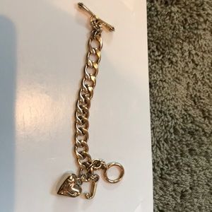 Juicy Couture chain charm bracelet